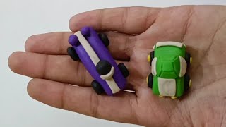 how to make a car out of modeling clay || making clay car || diy car