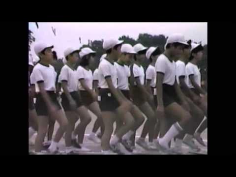 １９８８年（昭和６３年）八郷西小学校運動会入場式
