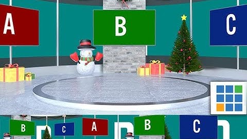 4K Christmas Virtual Set 07 for vMix | Professional Festive Studio Design