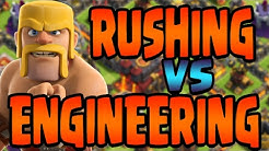 Clash of Clans: Rushing vs Engineering vs Ethical Upgrading