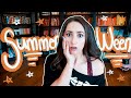 READING HORROR IN THE DARK | Summerween Reading Vlog🎃 Book Shopping, Cozy Baking, Hauls & Thrillers!