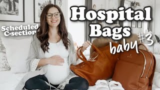 WHAT YOU ACTUALLY NEED IN YOUR HOSPITAL BAG 2021! | Scheduled C-section Baby #3