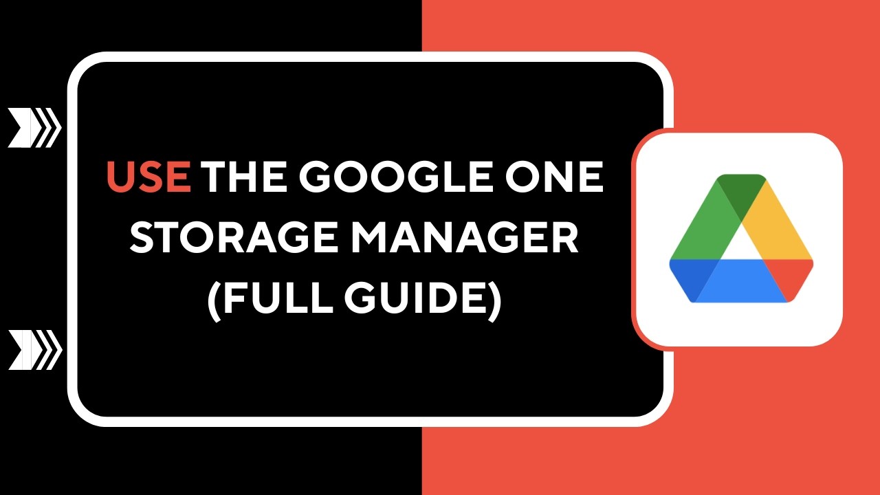 HOW TO USE THE GOOGLE ONE STORAGE MANAGER (FULL GUIDE) - YouTube
