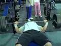 315lbs bench press  29 reps with powerlifterbodybuilder justin harris