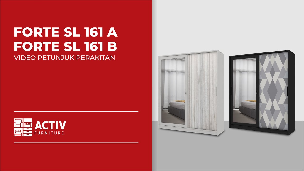 Tutorial Perakitan FORTE SL 161 B Activ Furniture | Lemari Besi