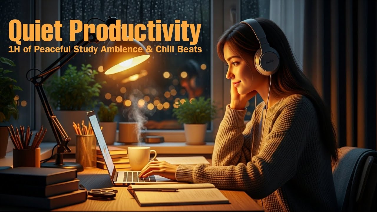 Quiet Productivity 🌌 | 1H of Peaceful Study Ambience & Chill Beats