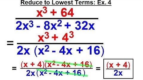 Algebra - Ch. 10: Rational Expression (16 of 33) Reduce to Lowest Terms: Ex. 4