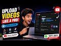 how to upload video on youtube from laptop