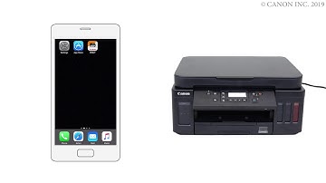 Enabling printing from a smartphone (iOS) - 2/2 (G6000 series)