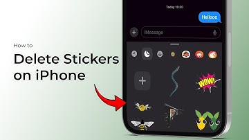 Hoe verwijder ik stickers van de iPhone?
