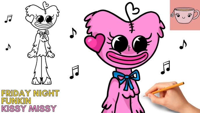 HOW TO DRAW MOMMY LONG LEGS  Friday Night Funkin (FNF) - (Draw & Color) 