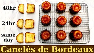 Caneles Experiment: No Beeswax, No Copper Mold, No 48hr Resting!