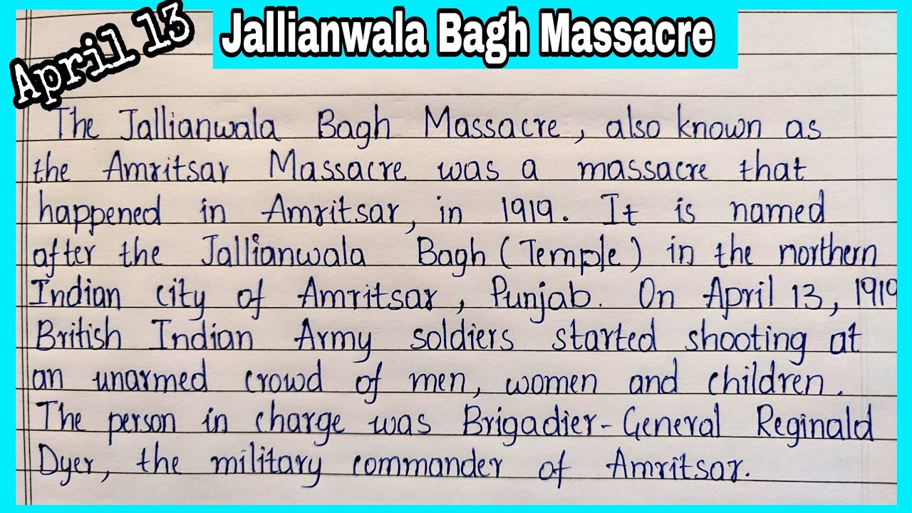 about jallianwala bagh essay in english