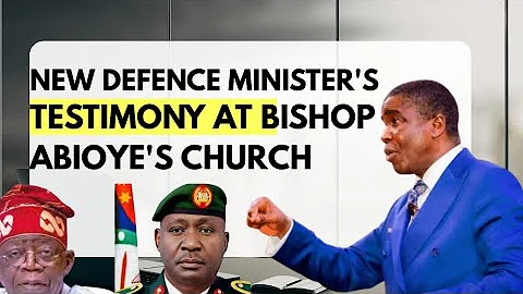 New defence minister Gen. Musa last testimony in Church with Bishop Abioye #tinubu #nigeria 