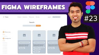 🔴 Learn Wireframes in Figma in One Video | Create Blog Website Wireframe Tutorial in Hindi 2022