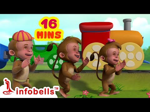 Chuku Buku Railu   Train Songs  Kannada Rhymes for Children  Infobells