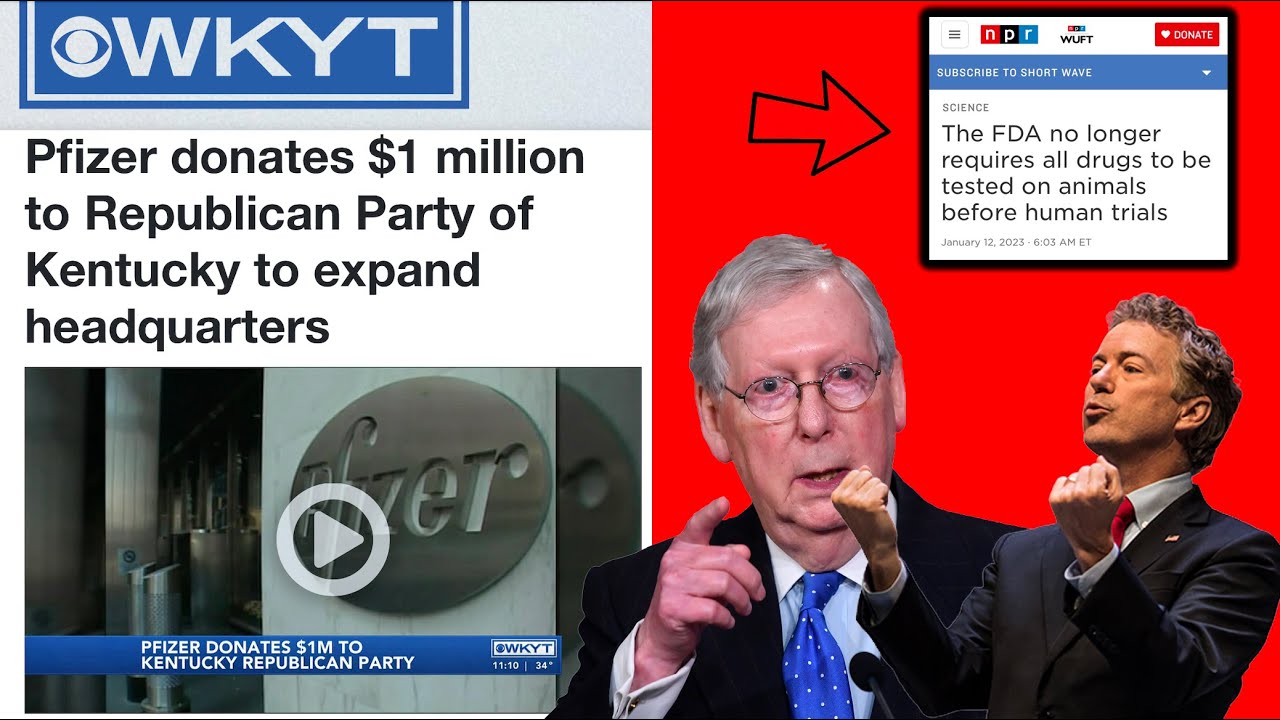 Pfizer Donates $1 MILLION To Kentucky Republicans, FDA Axes Animal ...