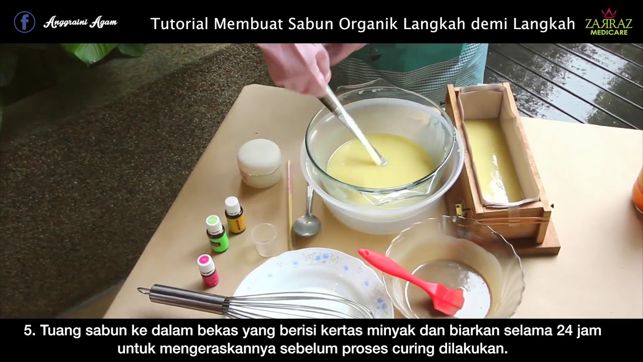 TUTORIAL CARA MEMBUAT SABUN  ORGANIK YouTube