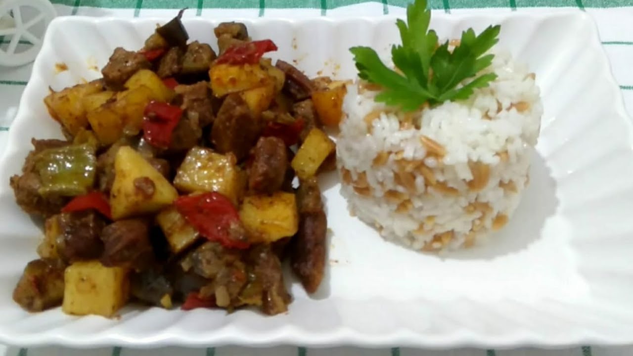 10dk 'da hazır nefis ana yemek /Etli sebze kebabı tarifi [Nefis tariflerimiz]