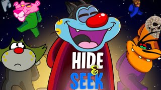 Among Us Hide and Seek With Oggy And Friends [FUNNIEST VIDEOS]