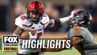 Oklahoma State vs. Texas Tech | FOX COLLEGE FOOTBALL HIGHLIGHTS