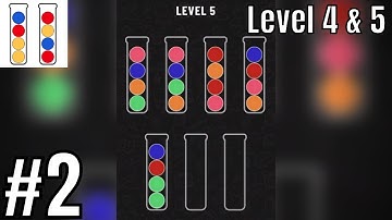 Ball Sort Puzzle Level 4 5 Gameplay Walkthrough