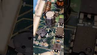 I Saw And Capacitor Replaced By Just Using Some Pliers#solderingstation #motherboardrepair #solder