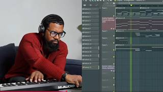 Rick Ross Producer Making Samples with Real Instruments… (Insane)