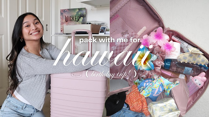 pack with me for HAWAII 🌺