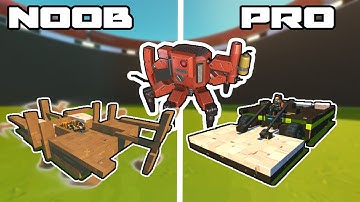 BOTS vs Vehicles Challenge! Noob vs PRO - Scrap Mechanic