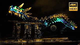 Legend of the Dragon Gate Drone Show at Marina Bay Sands to Celebrate the Chinese New Year 2024 (4K)