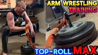 Pronation style Max Effort Top-Roll Training #armwrestler #pronation #backpressure #armsport