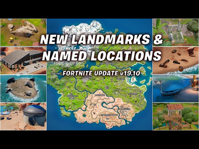 Fortnite new map, landmarks and named locations explained