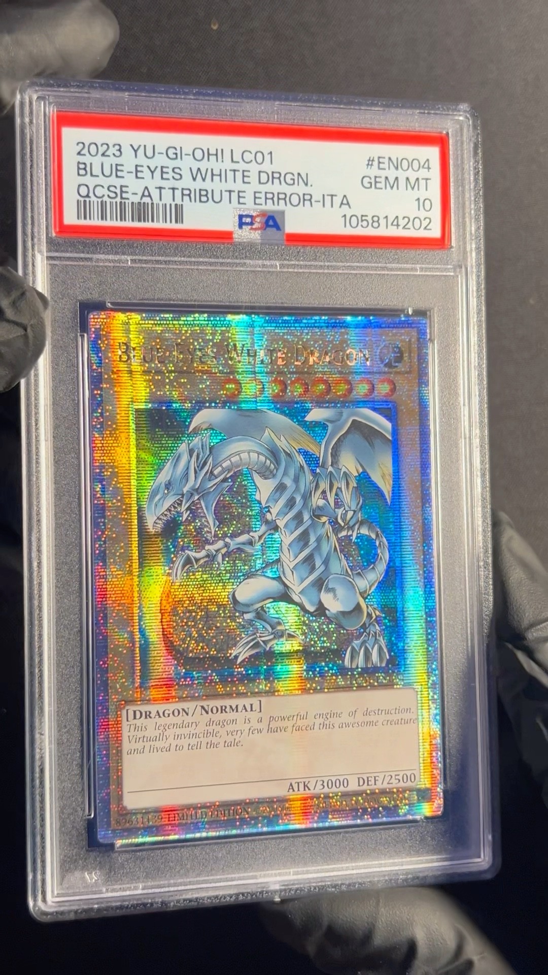 ブルーアイズ・ホワイト・ドラゴン 2022 GEM MT 10 PSA 10 GEM Mint Blue Eyes White Dragon MVP1-ENS55 1St