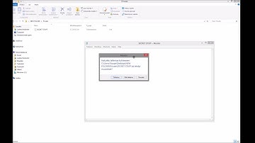 How to create a password protected folder (Windows 7 / 8 / 8.1)