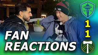 Seattle Sounders 1-1 Portland Timbers | MLS Decision Day FAN REACTIONS