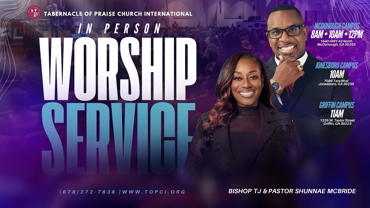 New Beginnings - Bishop TJ McBride | TOPCI McDonough 12pm Worship Experience