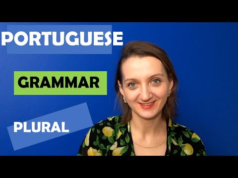 How to make plural in European Portuguese. Grammar
