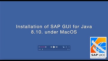 SAP GUI for Java 8.10 Installation on macOS
