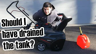 My snow blower has old gas in its tank. But it was stabilized — will it start?
