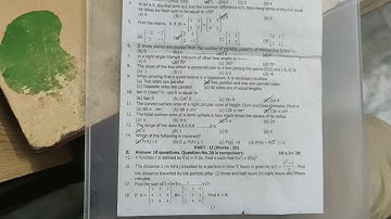 10th maths 3rd revision question paper