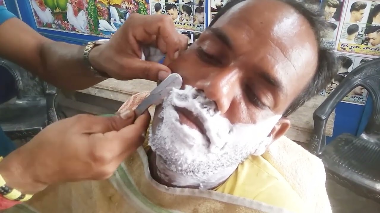 How to old man Beard clean shave video only ✂️✂️✂️✂️✂️