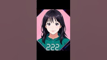 Anime-style Player 222 🎀 Squid Game #squidgame  #kdramaedit #shorts #player222 #kimjunhee  #anime