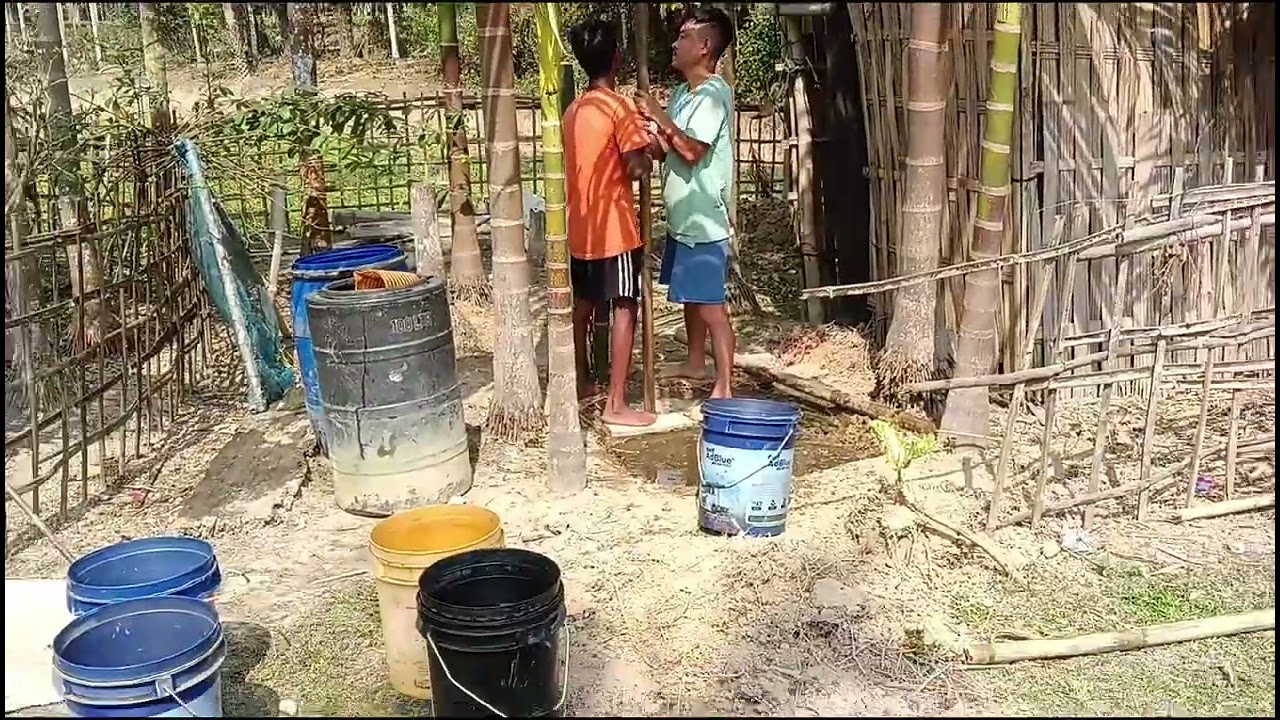 Part 1|| aj  mera ghar mein😃 hand pump  lagane aya hai||linko vlog's 🌸||