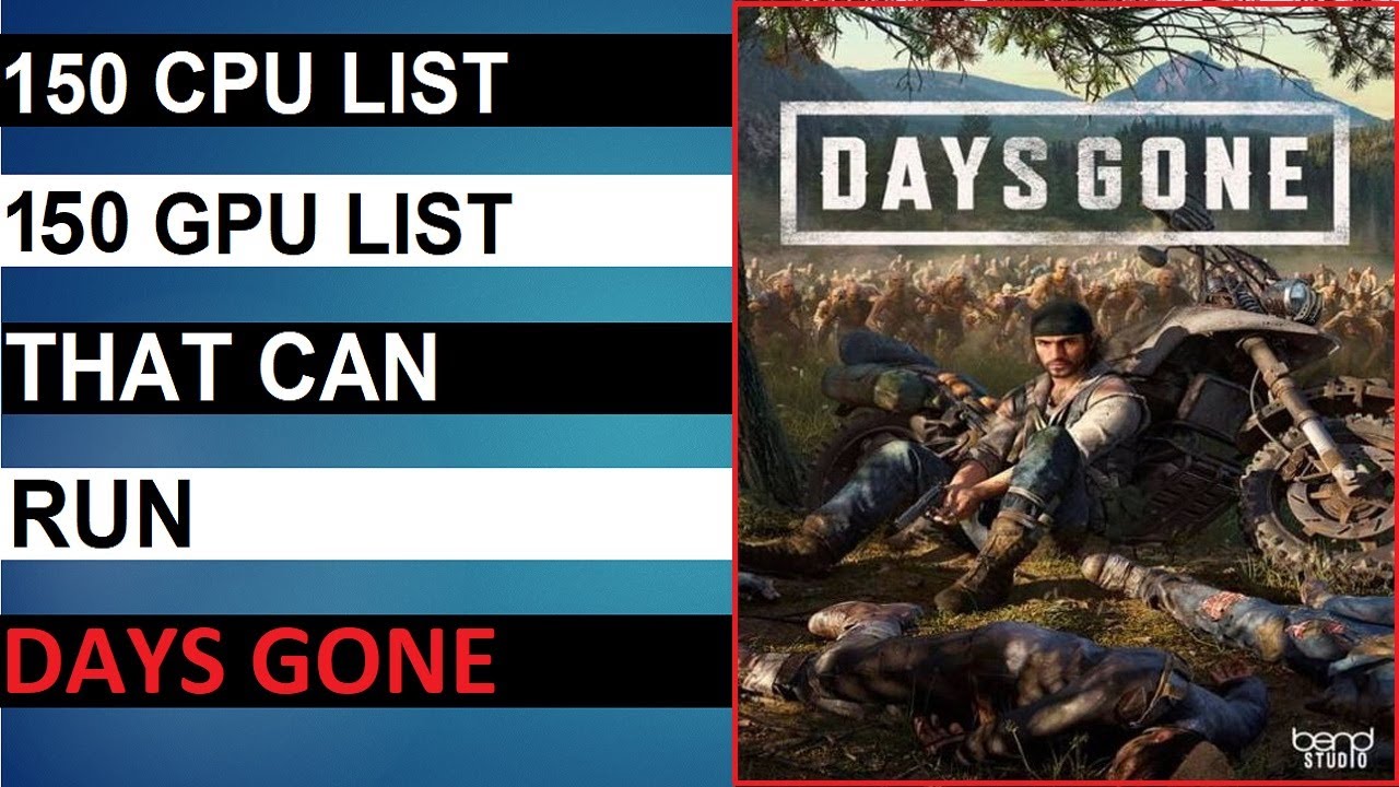 Days Gone Requisitos Mínimos e Recomendados 2023 - Teste seu PC 🎮