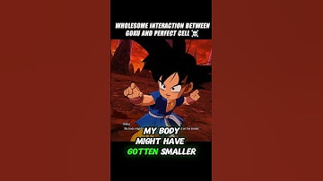 Wholesome Interaction Between Goku Mini And Perfect Cell 🤯 #crashout #cell #sparkingzero #dbz
