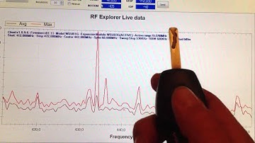 RF Explorer finding car key frequency