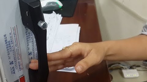 Nguyên lý của tay nắm chốt xuyên ty cửa lùa hiệu Zaly