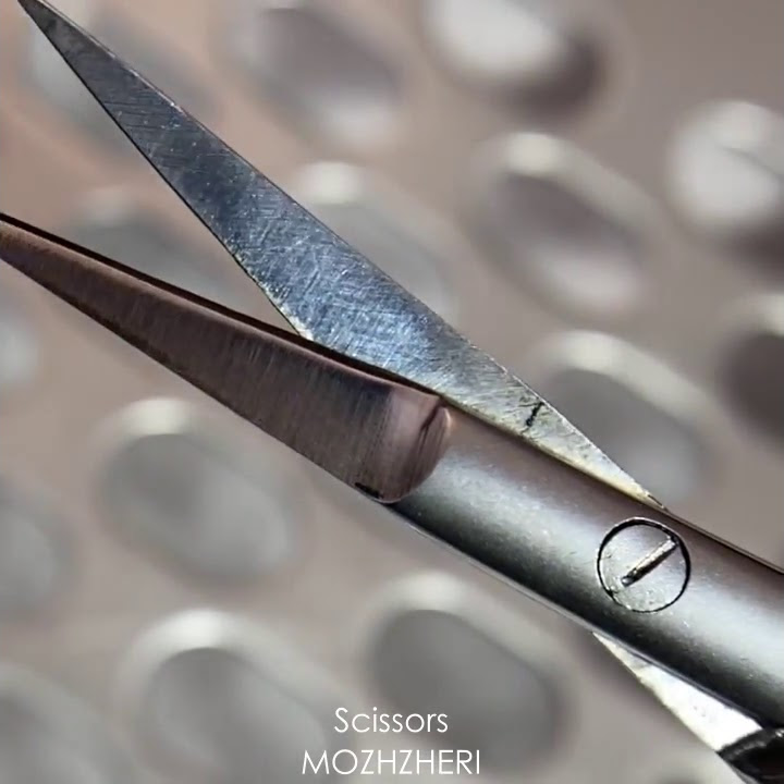 Manual sharpening scissors MOZHZHERI / Твизеры для маникюра с ручной ...