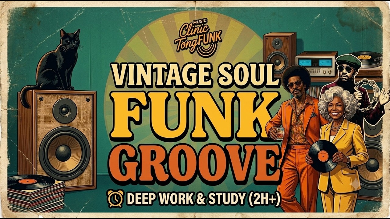 Cover BEST OF KlinikTongFunk: Vintage Soul & Funk Groove 🎷 | Warm Jazz Flow for Deep Work (2H+)